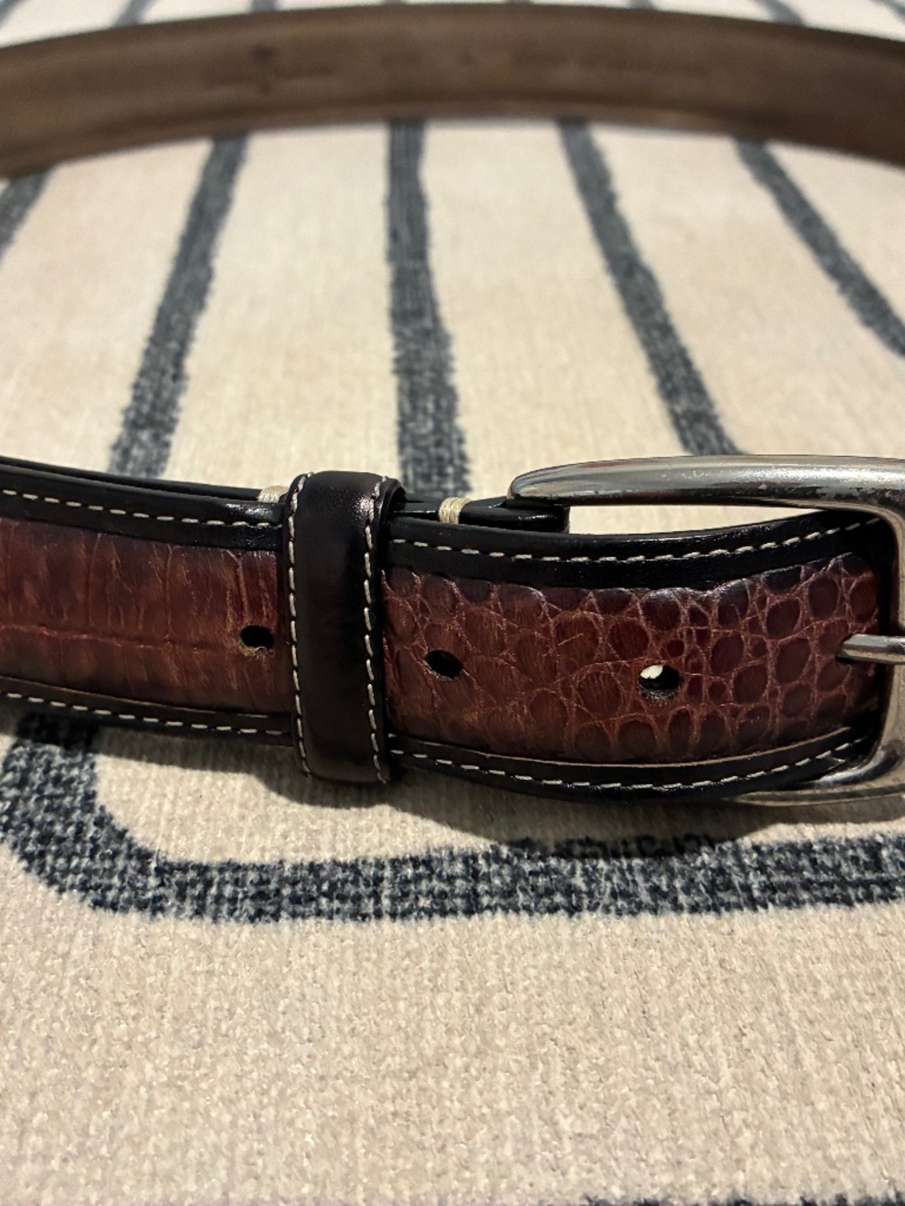 3 leather belts, gently used
